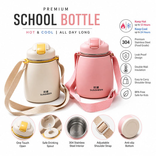 Cute Kids Insulated Bottle-Biazaib store